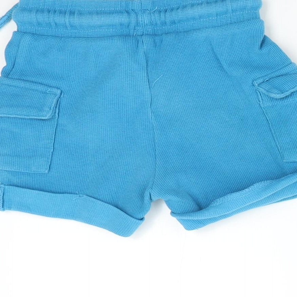 George Baby Blue Cargo Trousers Size 12-18 Months - Shorts