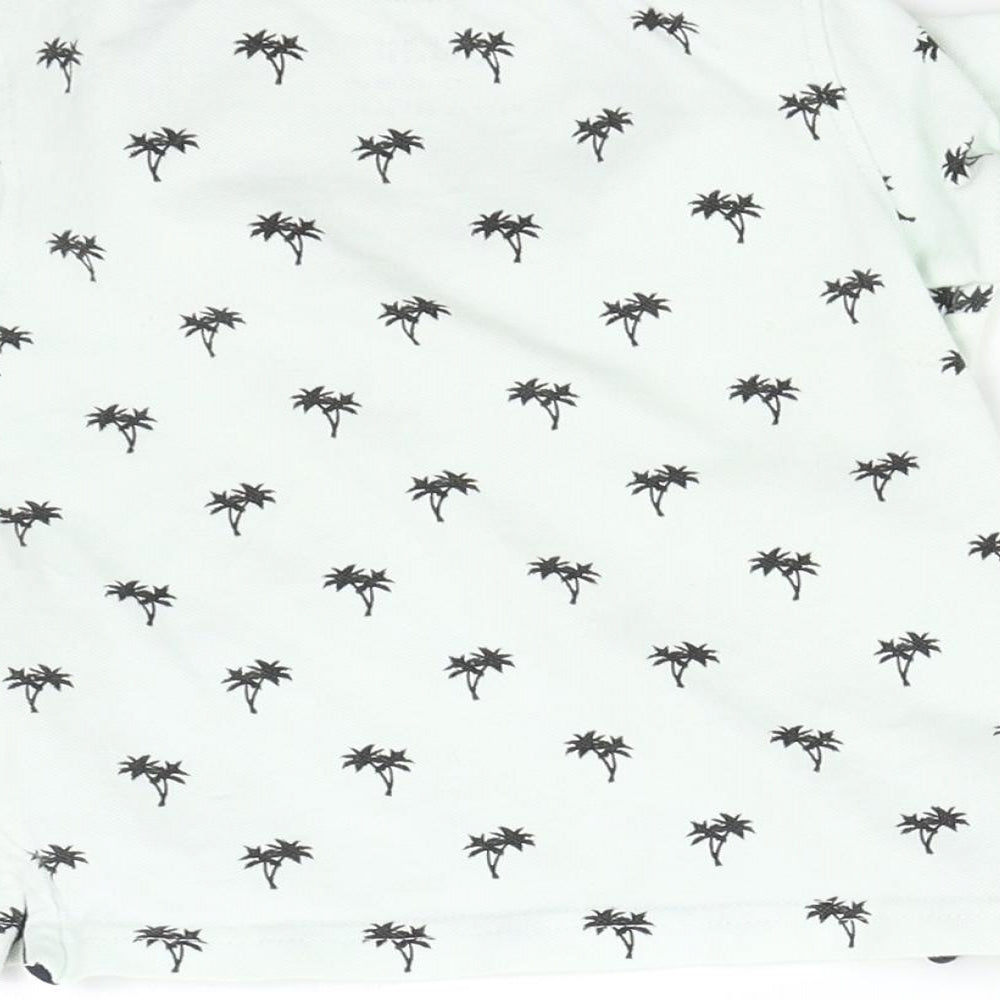 Primark Baby Green Basic Polo Size 12-18 Months - Palm Trees