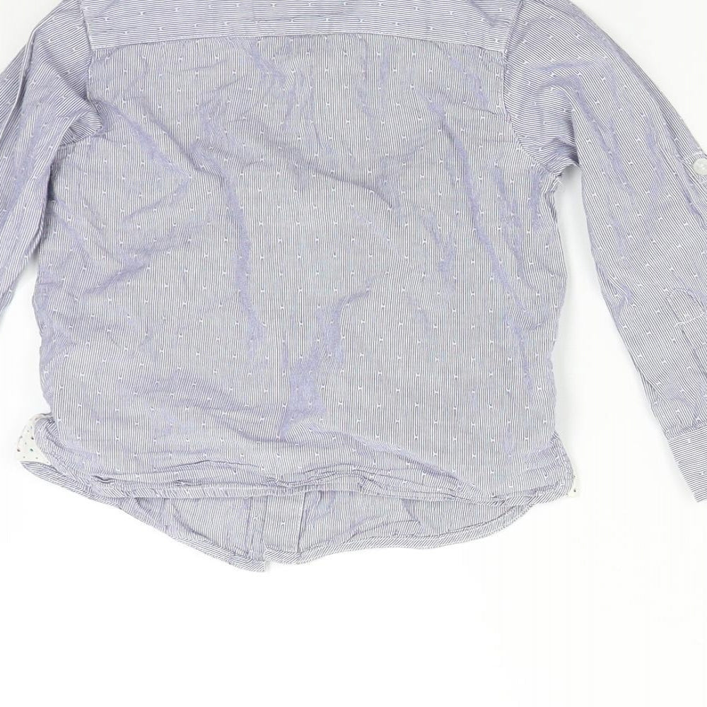 Mothercare Boys Blue Striped Basic Button-Up Size 2-3 Years