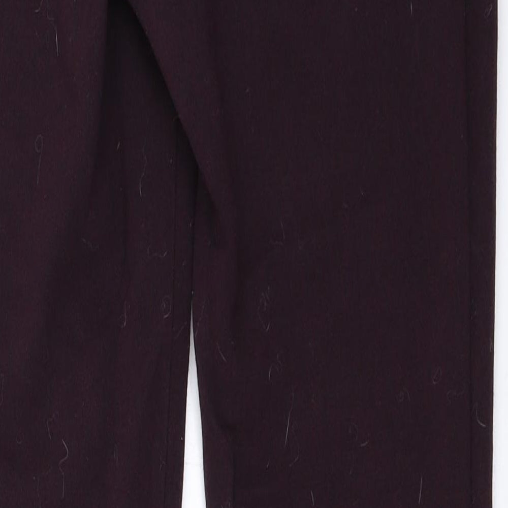 New Look Womens Purple Trousers Size 8 L28 in
