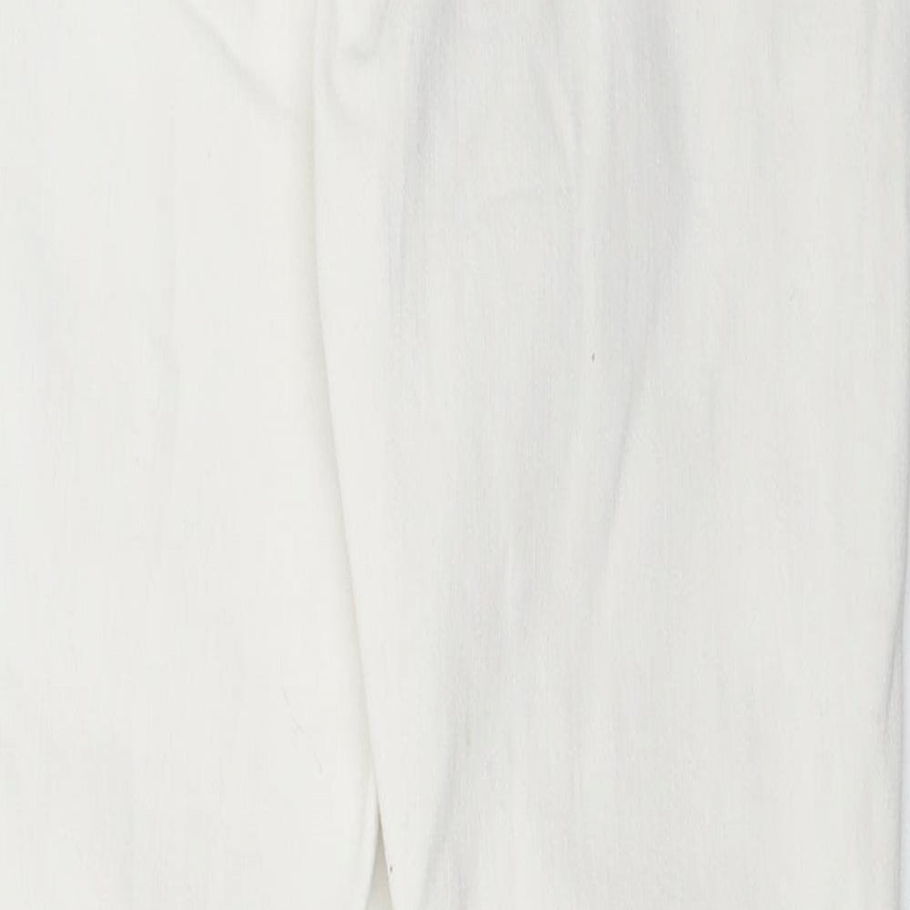 Primark Womens White Skinny Jeans Size 10 L28 in