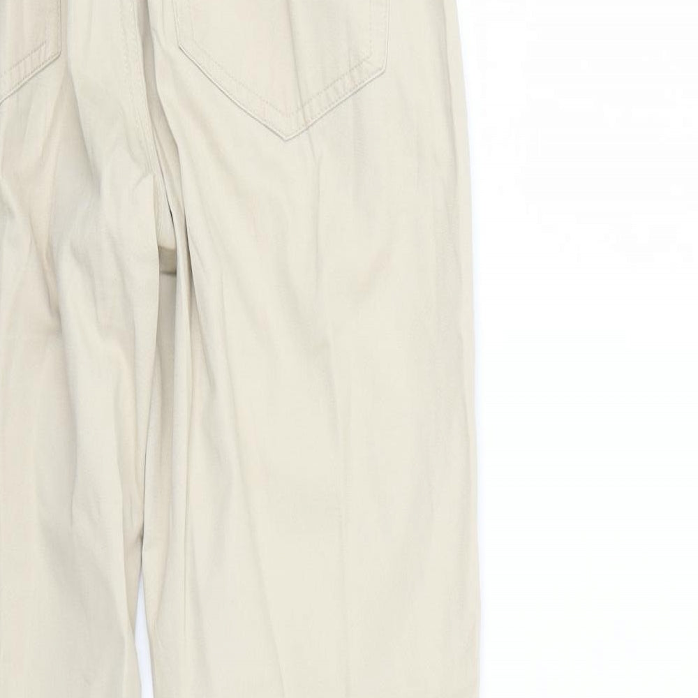 Preworn Mens Beige Straight Jeans L30 in