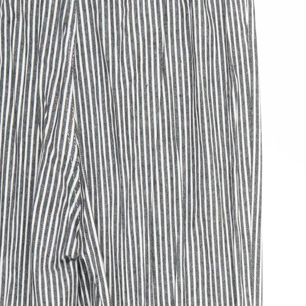 j.galt Womens Grey Striped Trousers L23 in