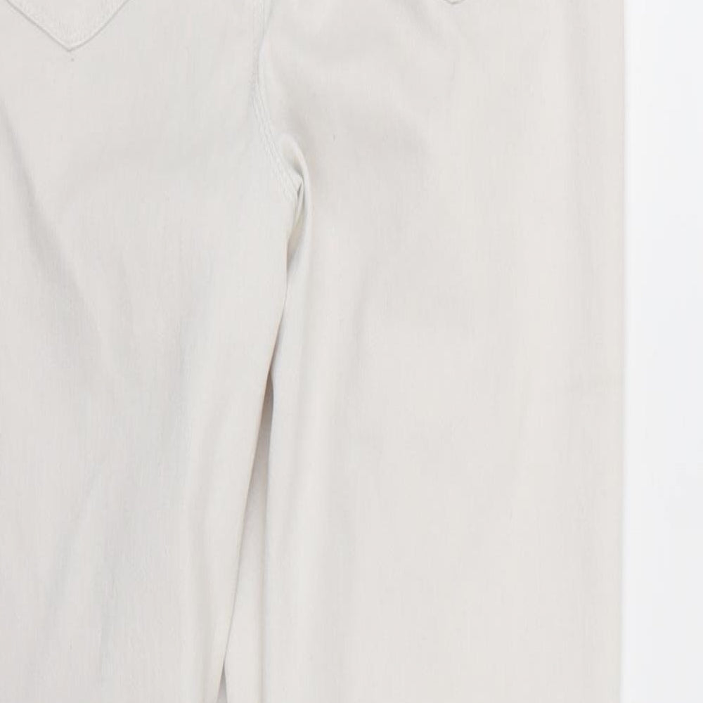 Denim Womens White Skinny Jeans Size 12 L28 in