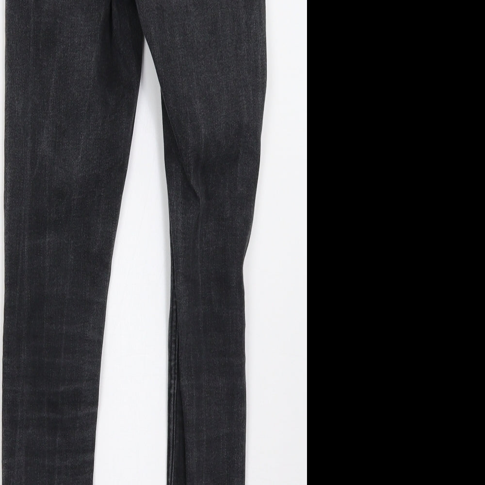 New Look Girls Grey Damask Skinny Jeans Size 12 Years