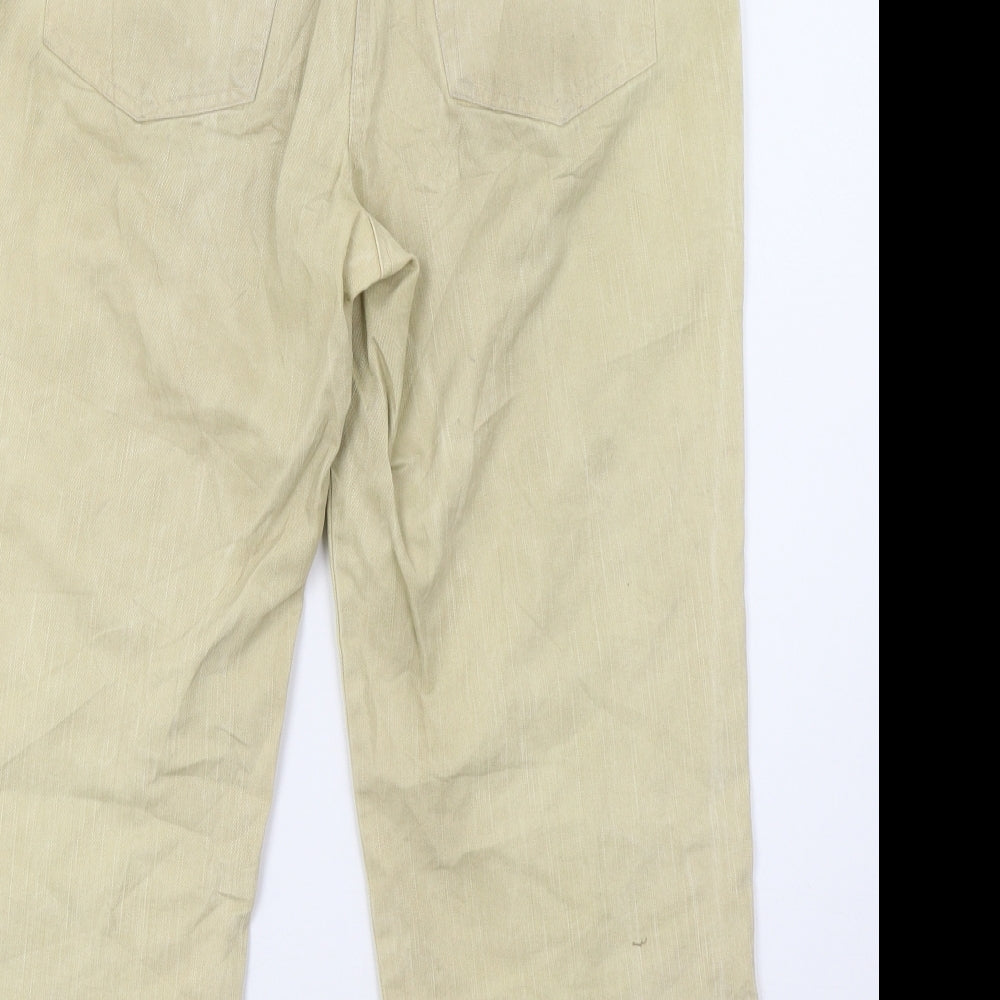 George Womens Beige Denim Capri Jeans Size 12 L25 in