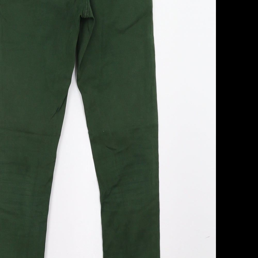 Moto Womens Green Skinny Jeans Size 26 L32 in