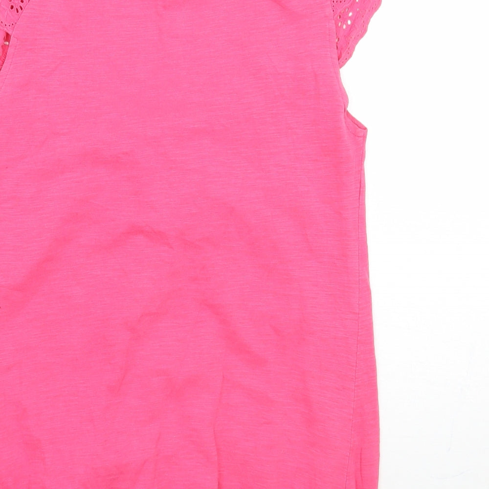 Newlook Womens Pink Basic T-Shirt Size 8
