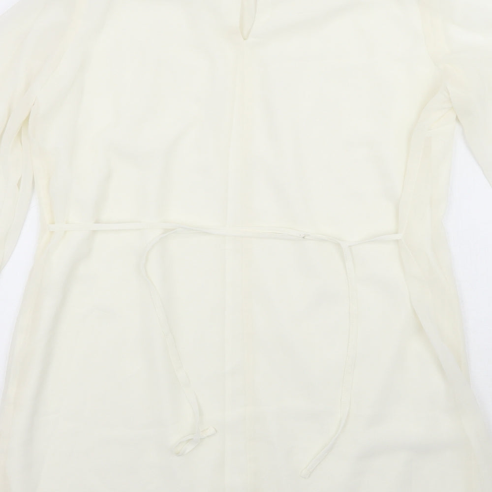 A wear Womens White Basic Blouse Size 10
