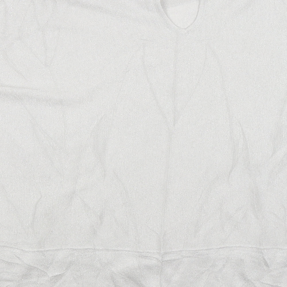 NEXT Womens Silver Basic Blouse Size 12
