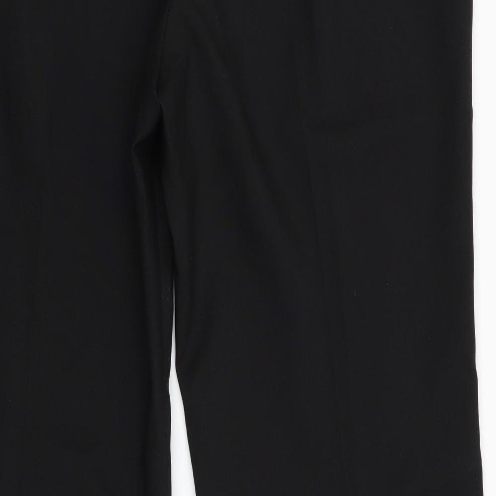 Basics Womens Black Trousers Size 14 L30 in