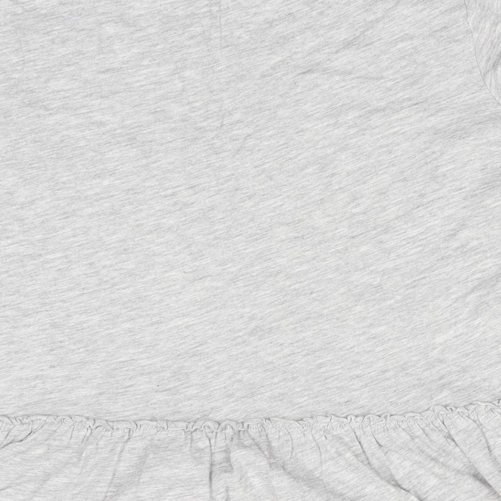H&M Girls Grey Basic T-Shirt Size 9-10 Years
