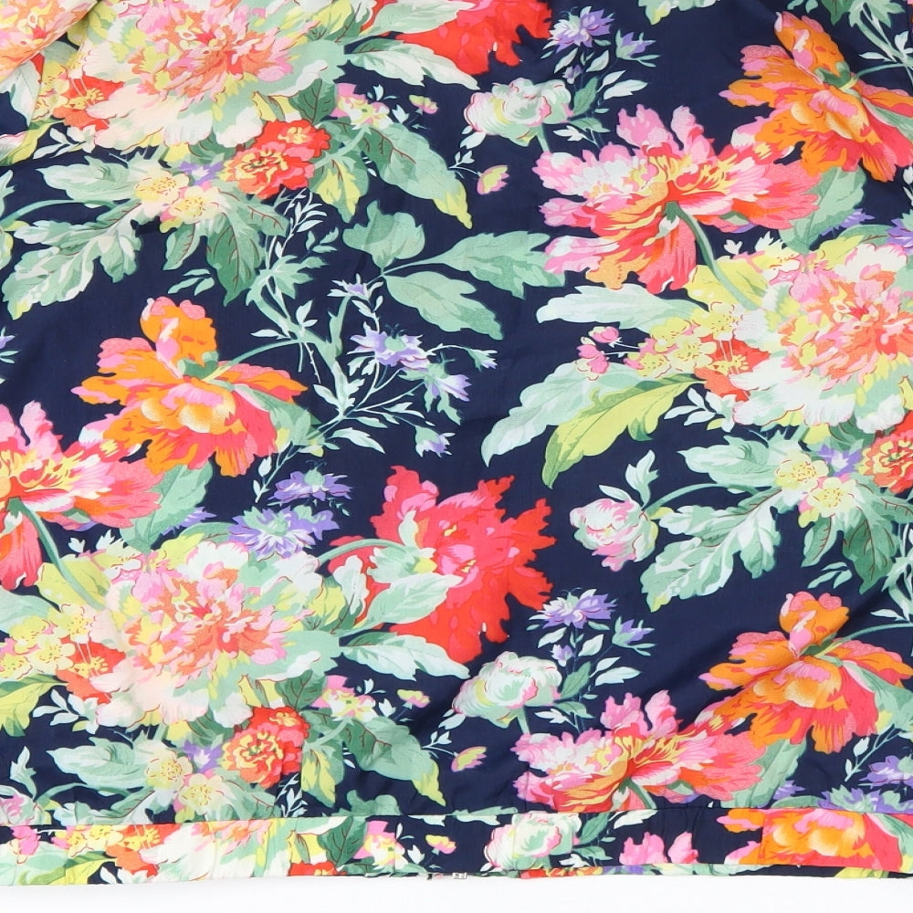 Visage Womens Multicoloured Floral Windbreaker Jacket Size 10