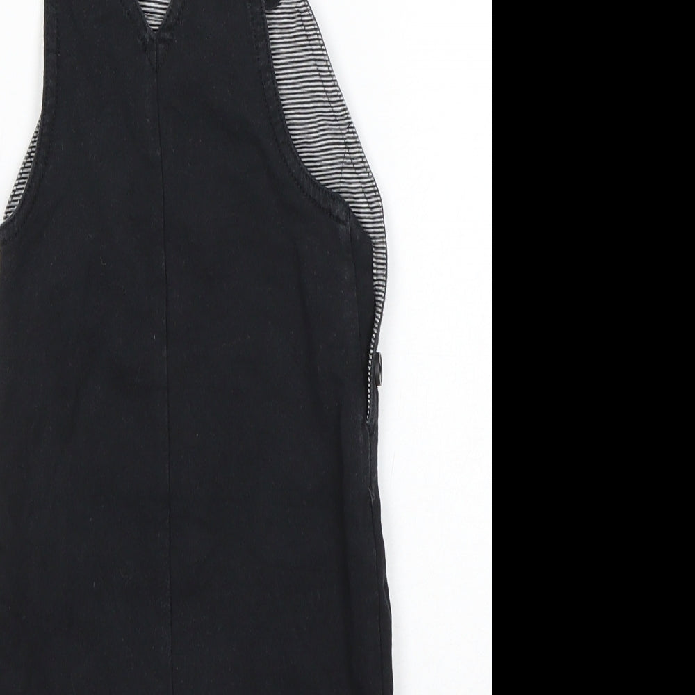 George Boys Black Dungaree One-Piece Size 3-6 Months