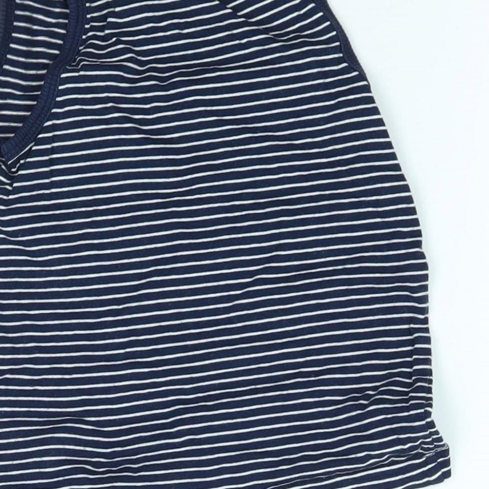 George Boys Blue Striped Basic Tank Size 2-3 Years