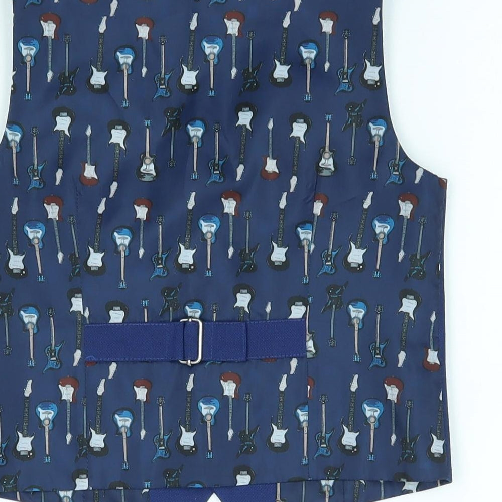 Next Boys Blue Jacket Waistcoat Size 2-3 Years -