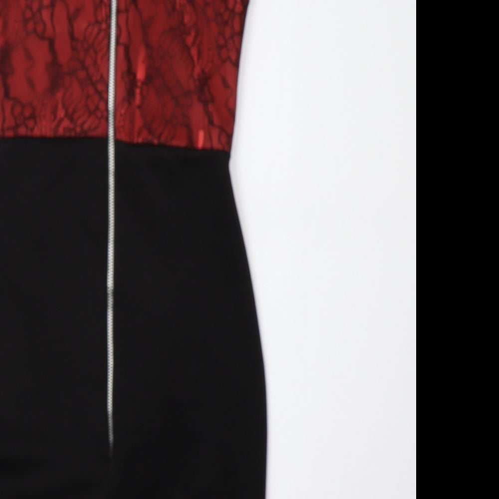 Dolly Diva Womens Black Bodycon Size 10