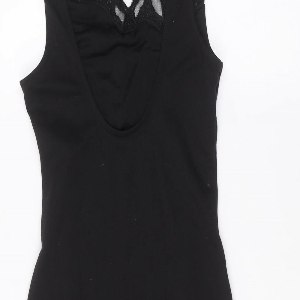 Preworn Womens Black Pencil Dress Size 6