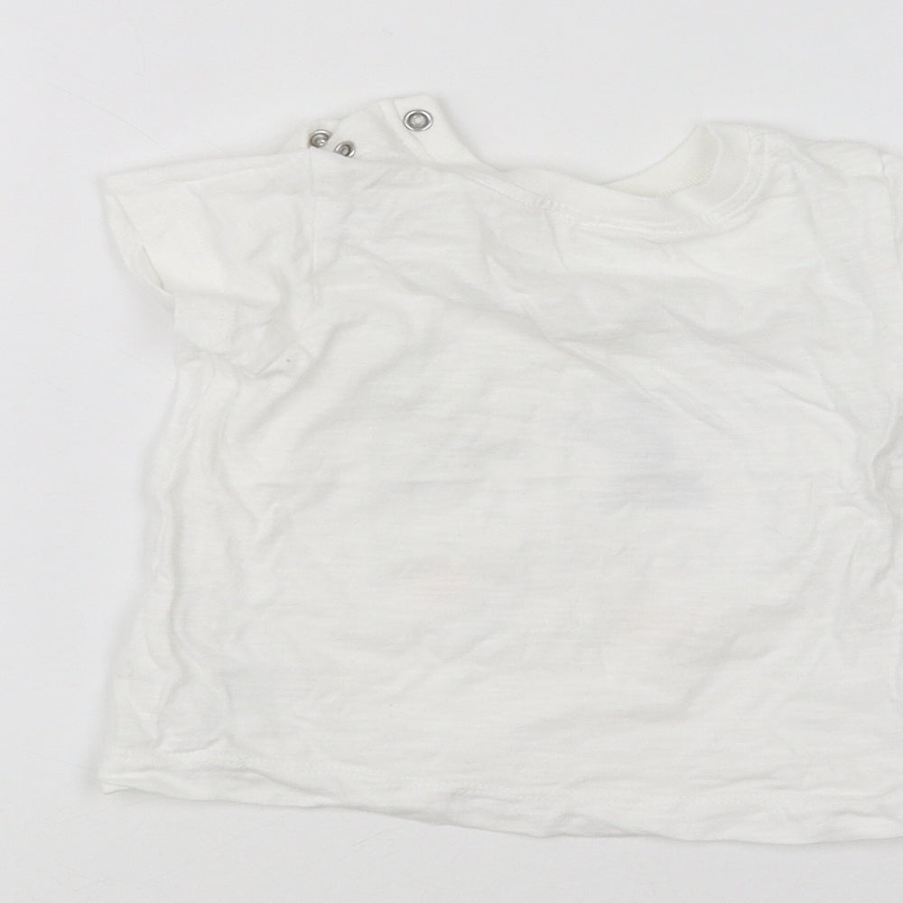 Matalan Baby White Basic T-Shirt Size 3-6 Months