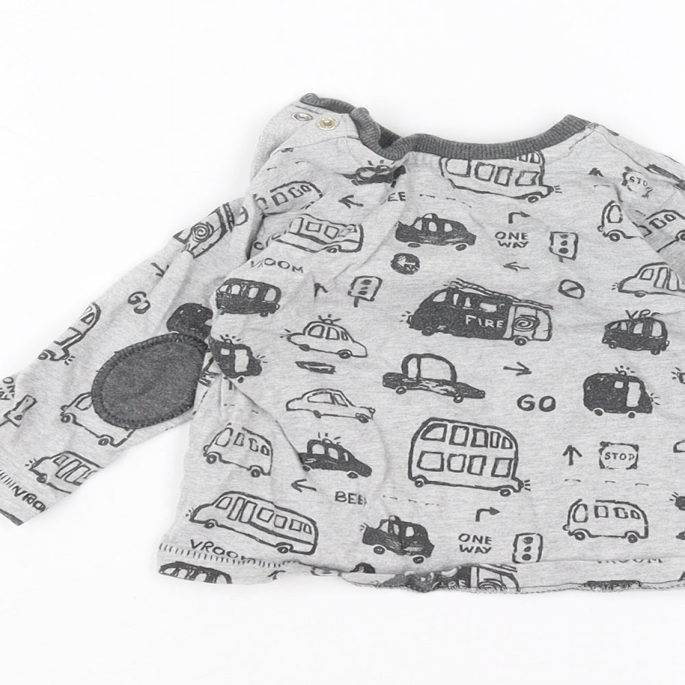 George Baby Grey Basic T-Shirt Size 3-6 Months