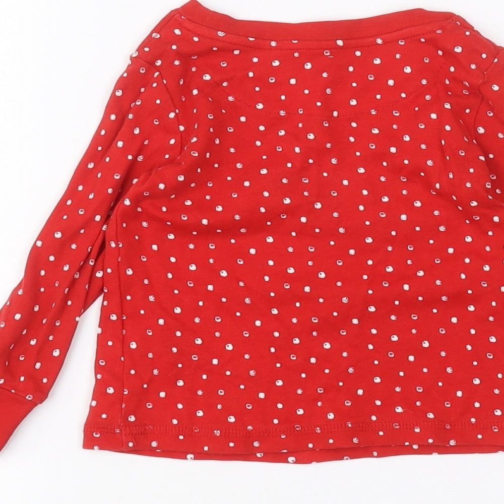George Baby Red Basic T-Shirt Size 18-24 Months