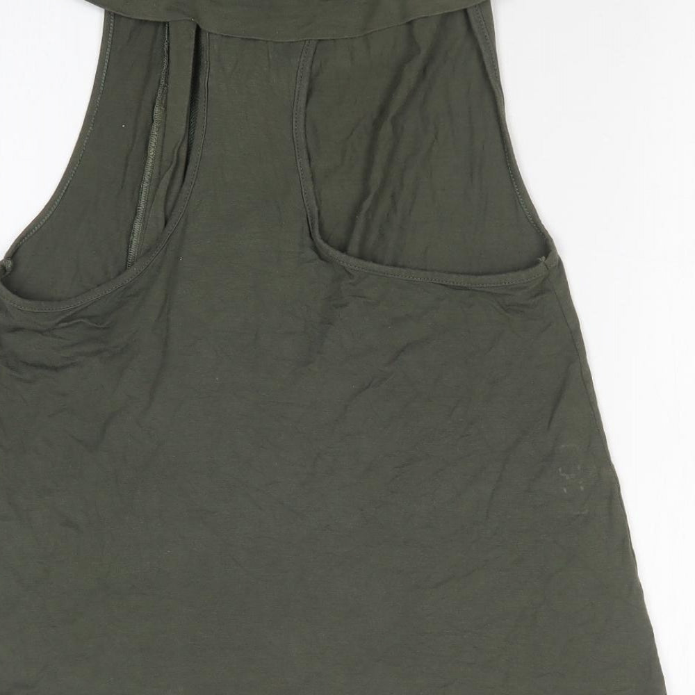 DOCEFLOR Womens Green Basic T-Shirt Size M