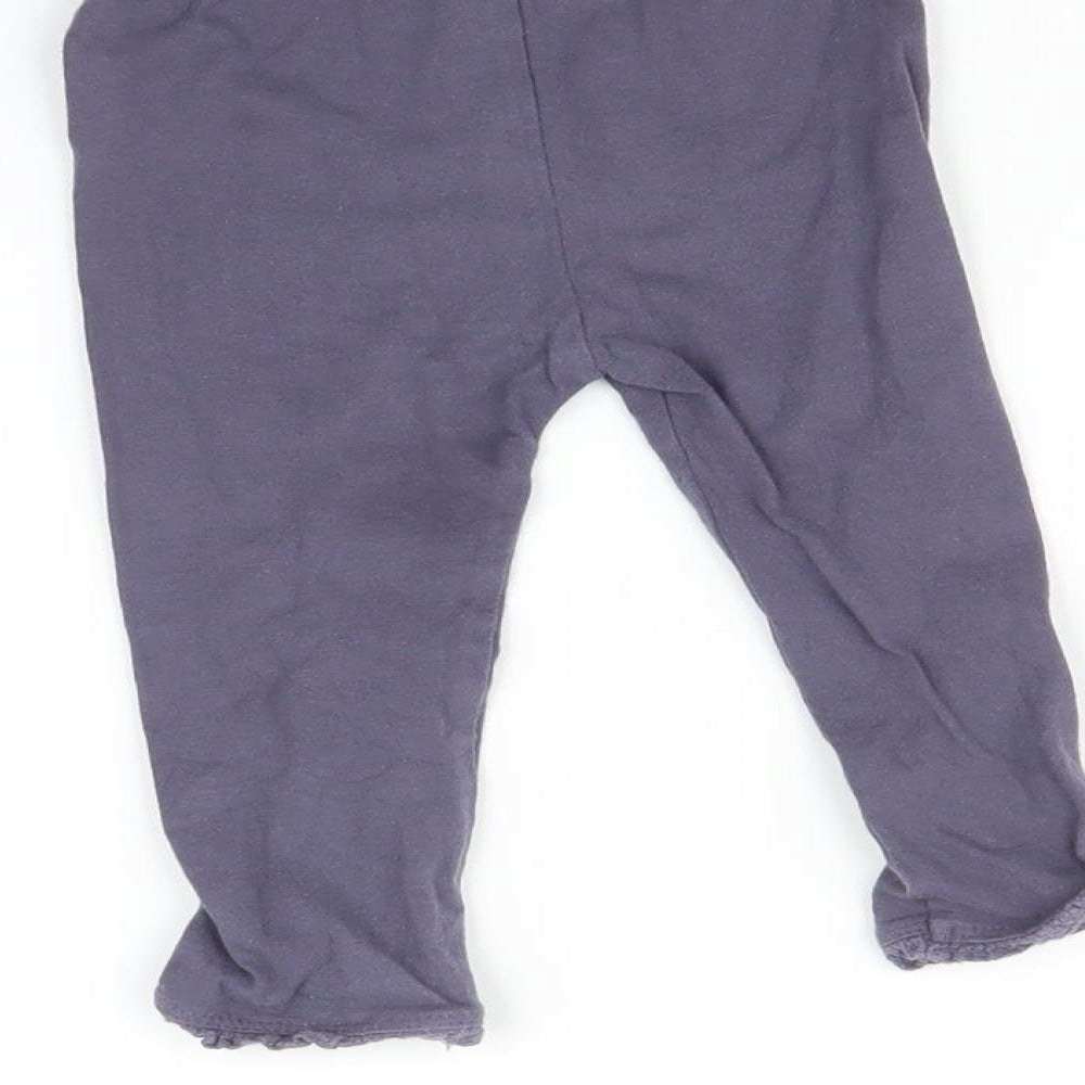 Nutmeg Baby Purple Floral Leggings Size 9-12 Months