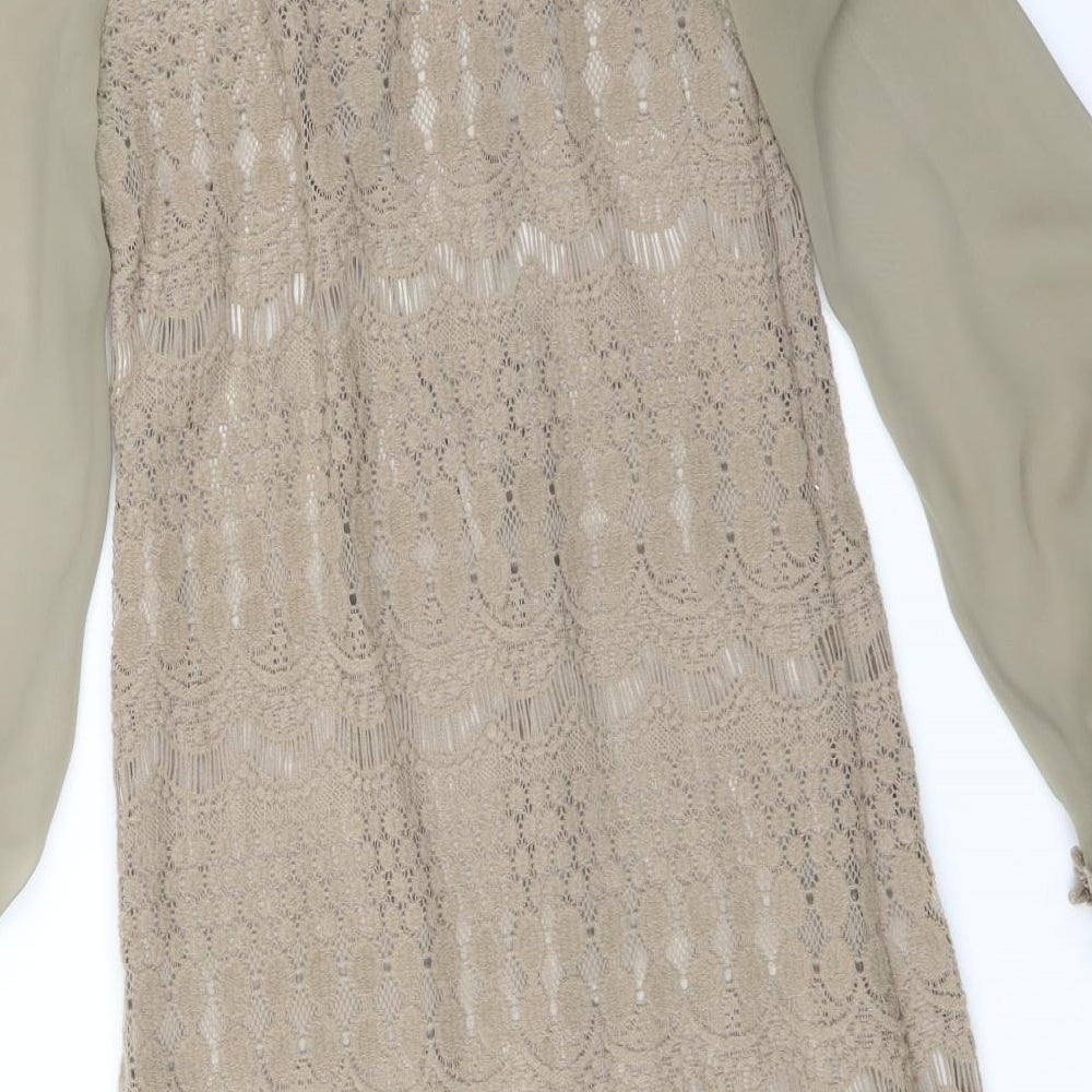 Yumi Womens Brown Bodycon Size 10