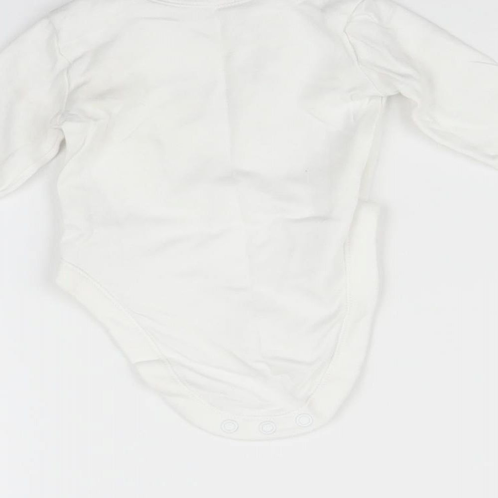 George Baby White Babygrow One-Piece Size 0-3 Months