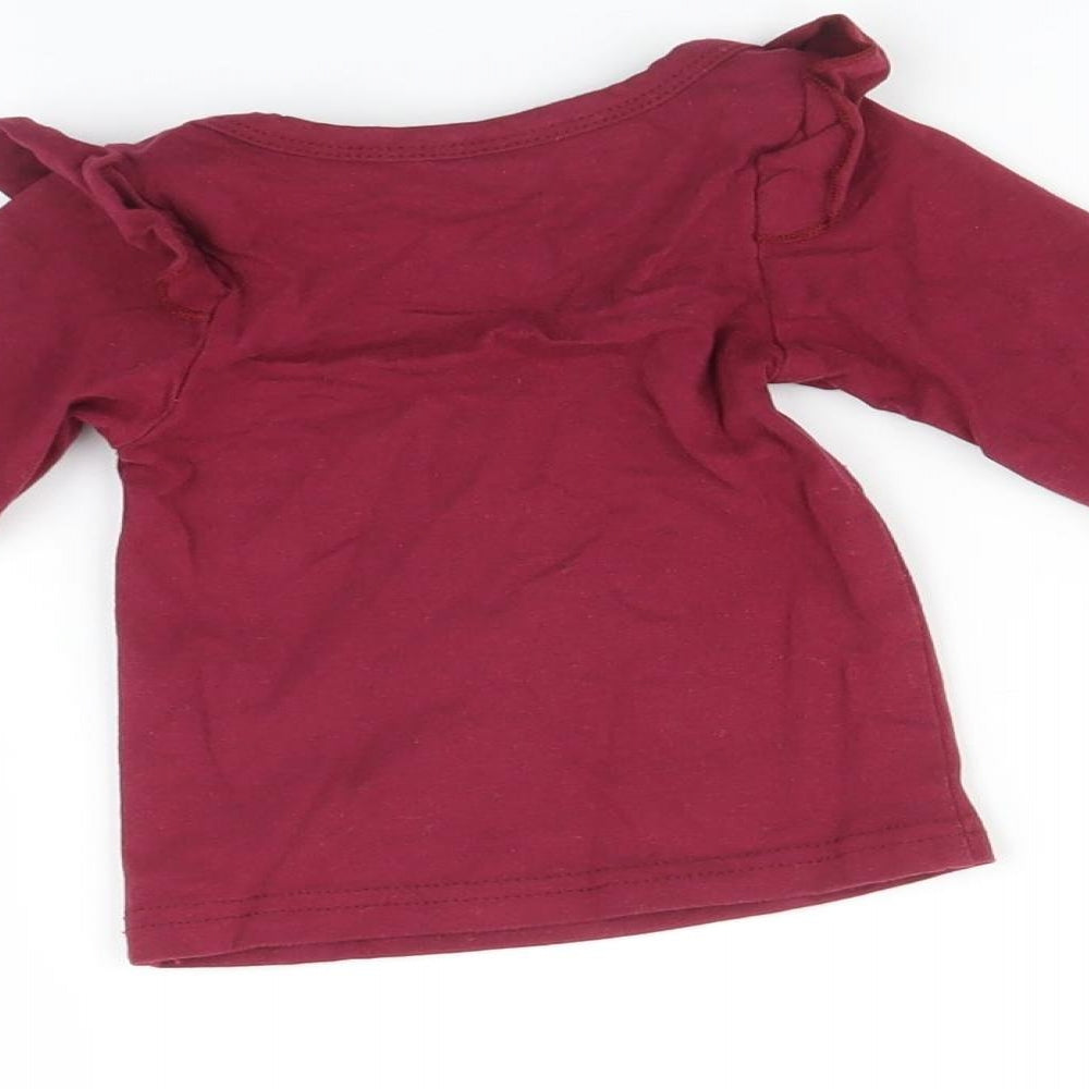 Preworn Baby Purple Basic T-Shirt Size 3-6 Months