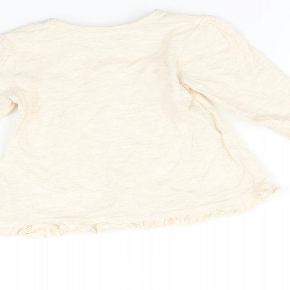 George Baby Beige Basic T-Shirt Size 3-6 Months