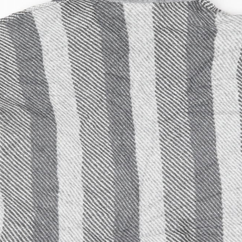 Papaya Womens Grey Striped Pullover Jumper Size M