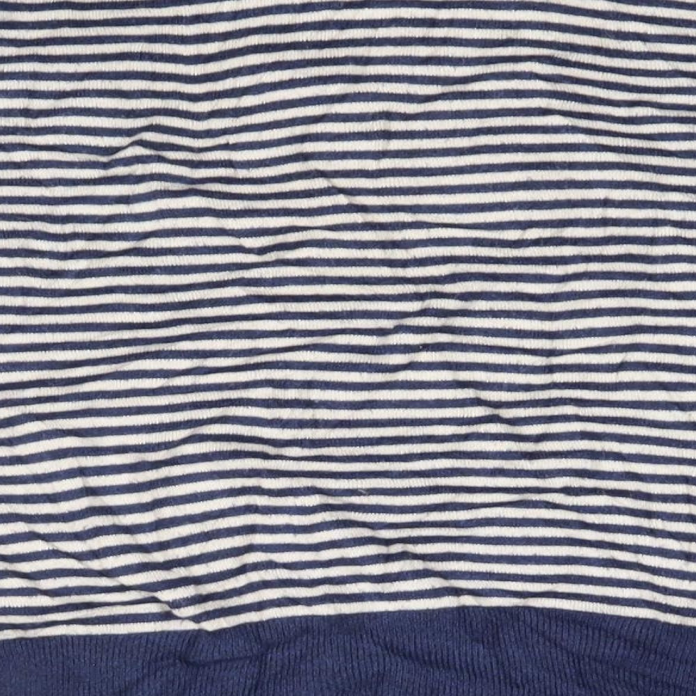 Debenhams Womens Blue Striped Pullover Jumper Size 10