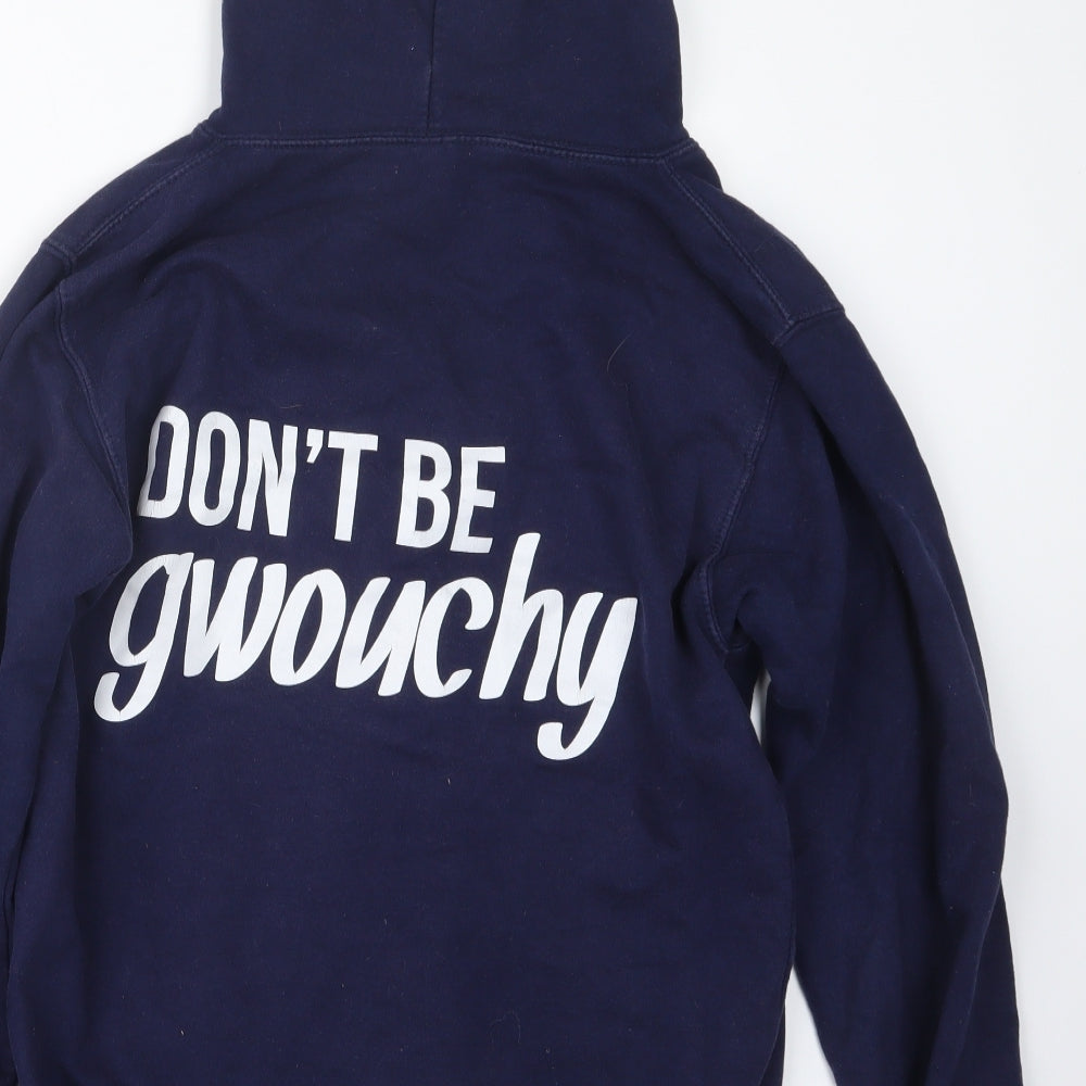 Awdis Womens Blue Pullover Hoodie Size S