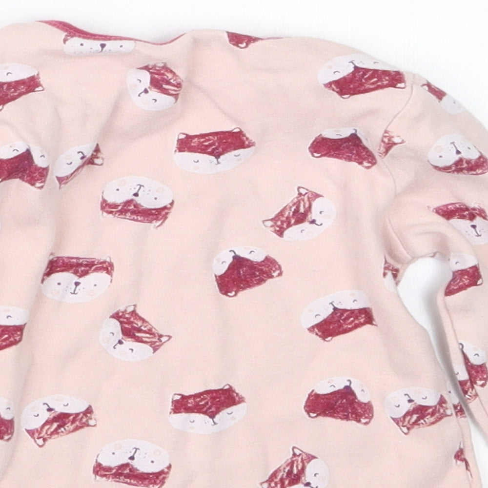 Nutmeg Girls Pink Geometric Basic T-Shirt Size 18-24 Months