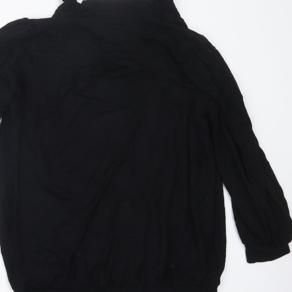 Warehouse Womens Black Basic Blouse Size 10