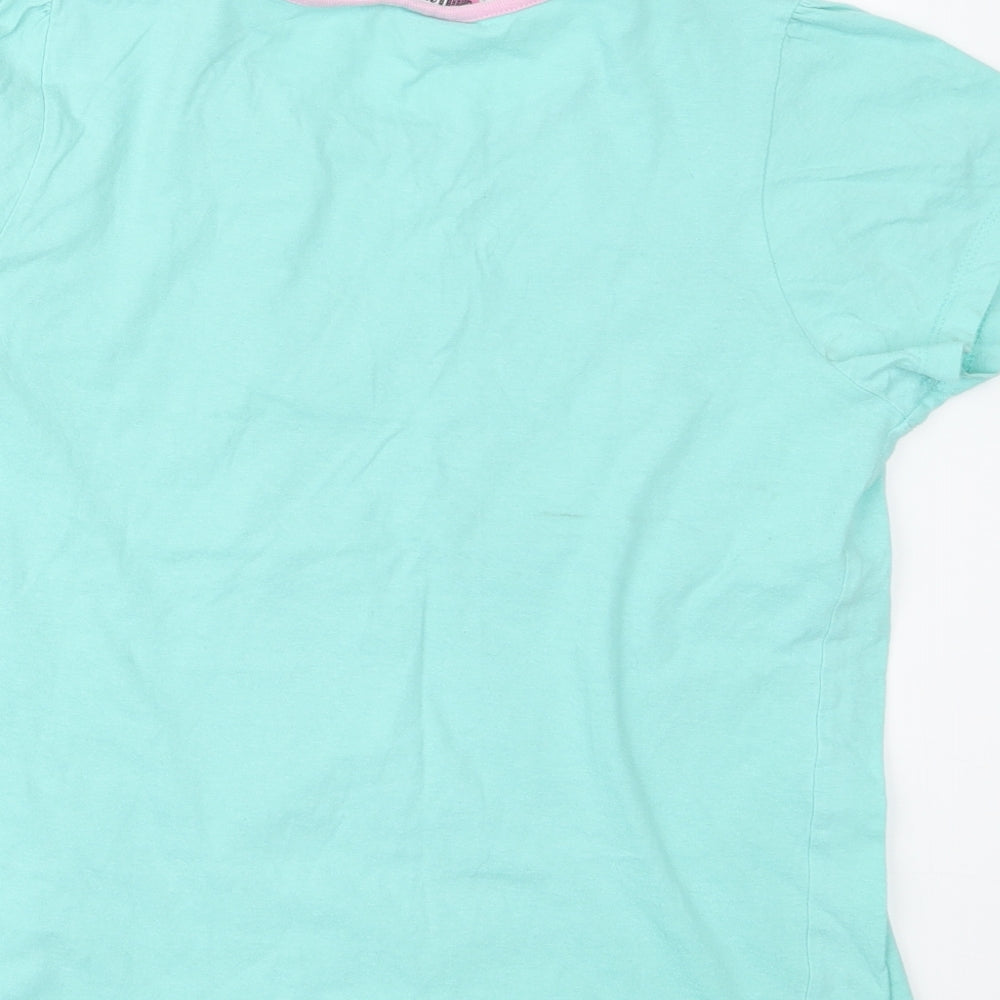 hullabaloo Girls Green Geometric Top Pyjama Top Size 13-14 Years