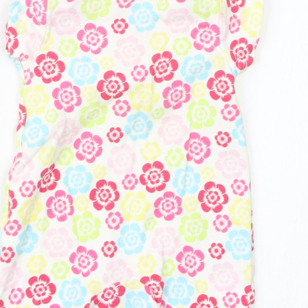 Tesco Girls Pink Geometric Coverall Outfit/Set Size Newborn