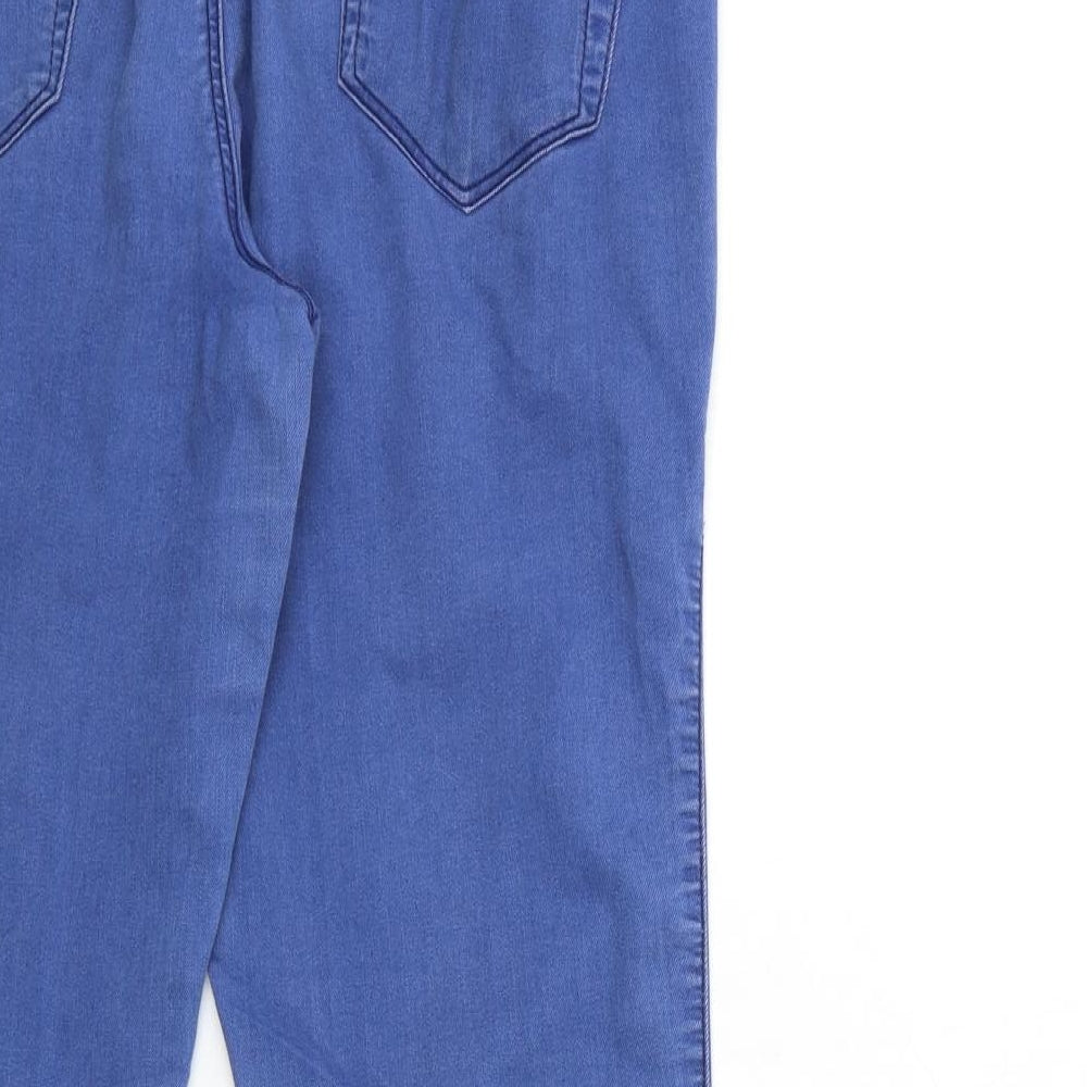 Denim & Co. Womens Blue Denim Skinny Jeans Size 14 L29 in