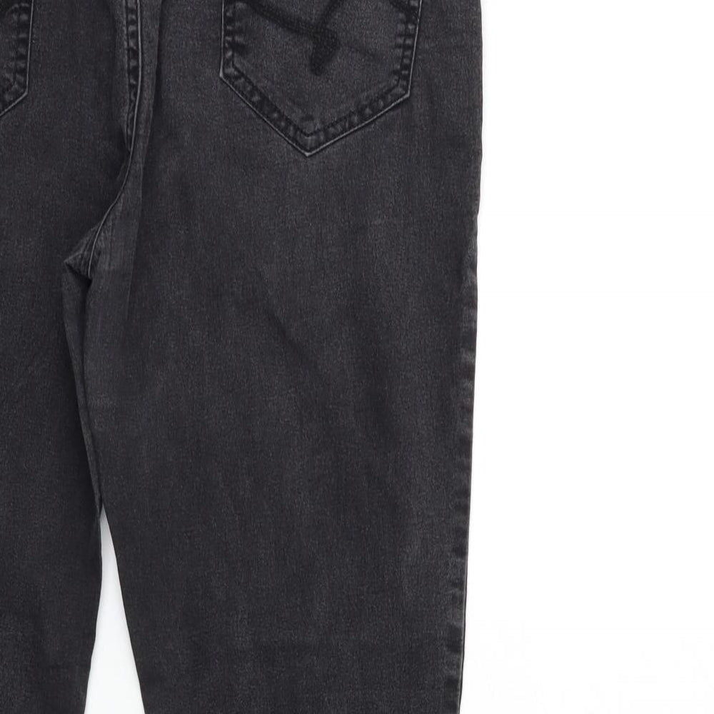 PEOPLE Womens Black Denim Skinny Jeans Size 8 L25 in