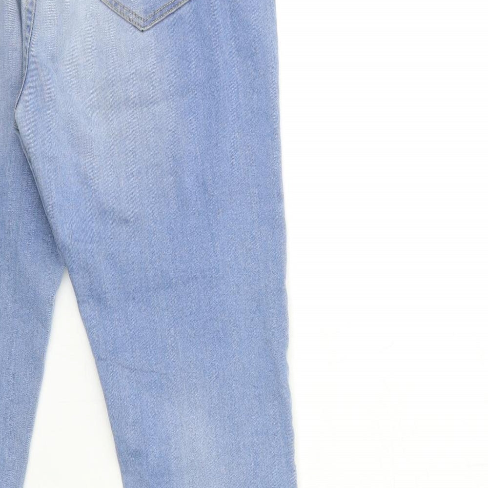 Savioa Womens Blue Denim Skinny Jeans Size 12 L28 in