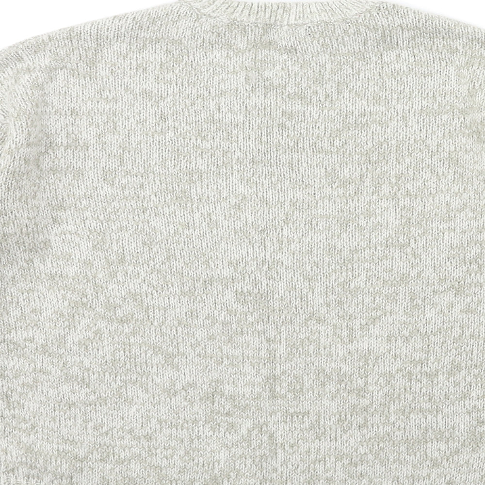 New Look Womens Grey Pullover Jumper Size M