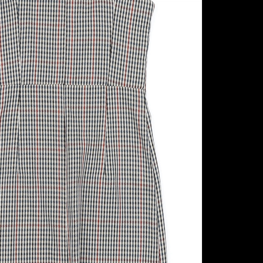 Primark Womens Blue Check Pencil Dress Size 6