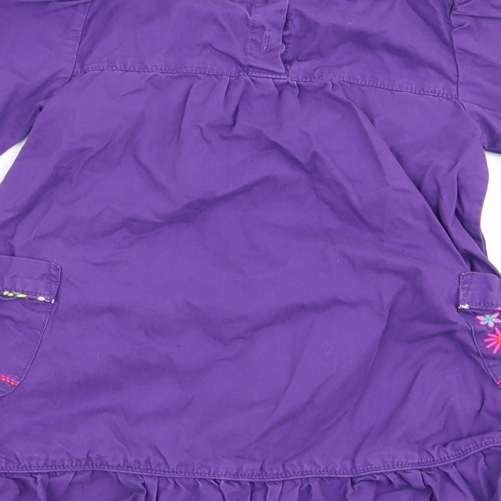 Butterfly Girls Purple Floral Fit & Flare Size 3 Years