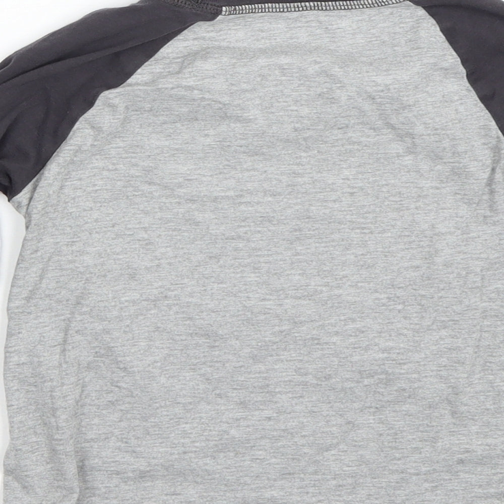 George Boys Grey Basic T-Shirt Size 6-7 Years