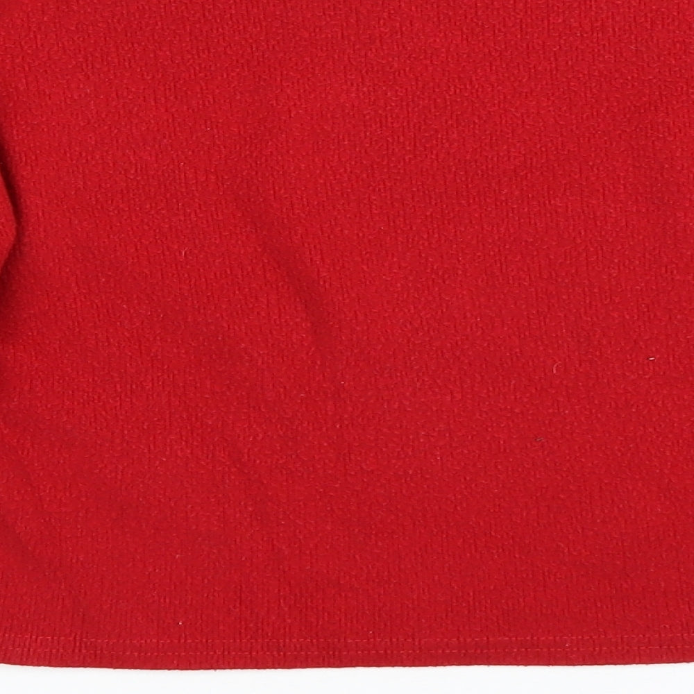 New Look Womens Red Pullover Sweatshirt Size S