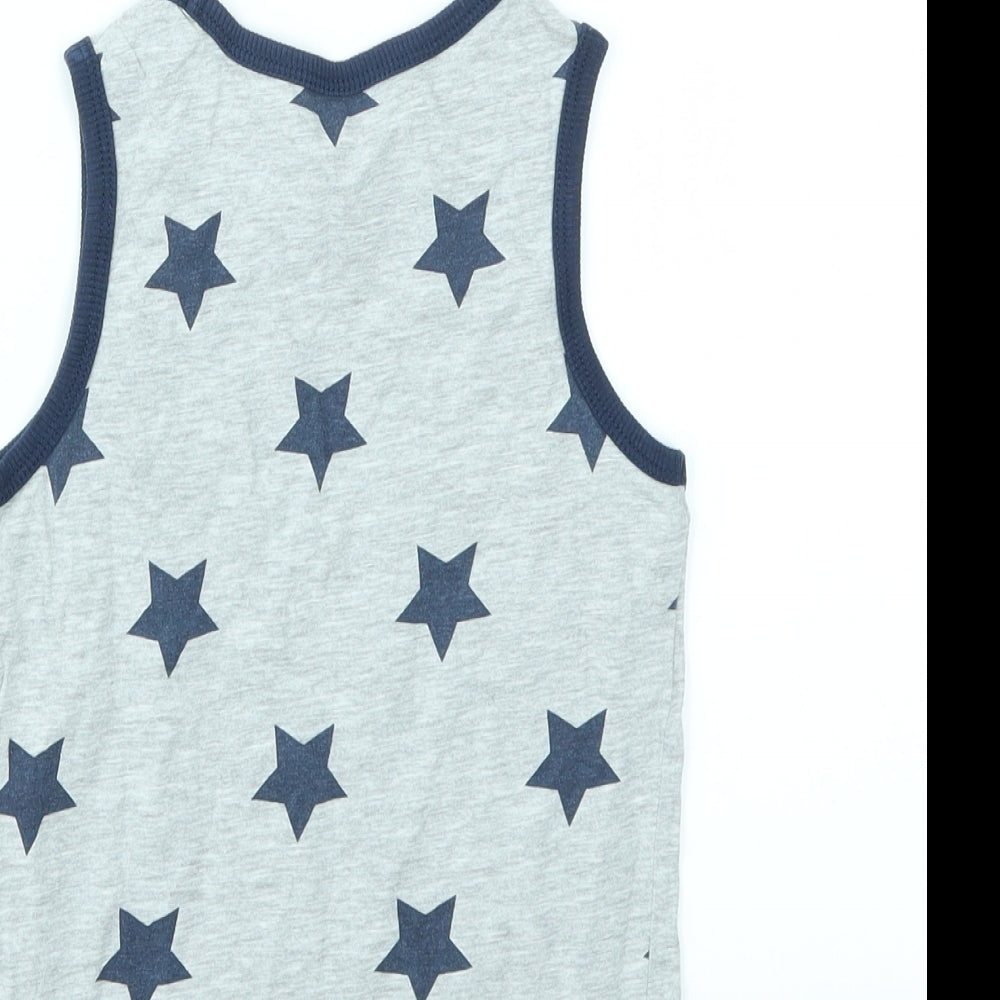 H&M Boys Multicoloured Argyle/Diamond Basic Tank Size 6 Years