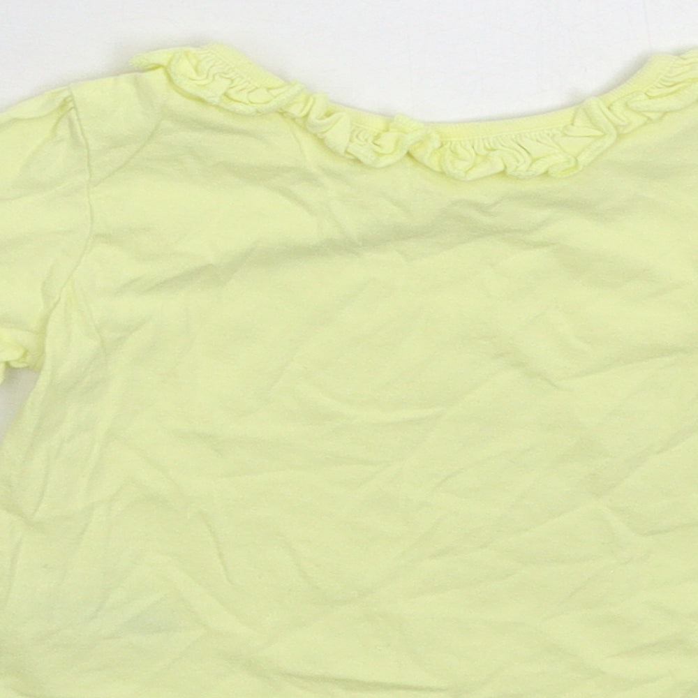 Nutmeg Baby Yellow Basic T-Shirt Size 9-12 Months
