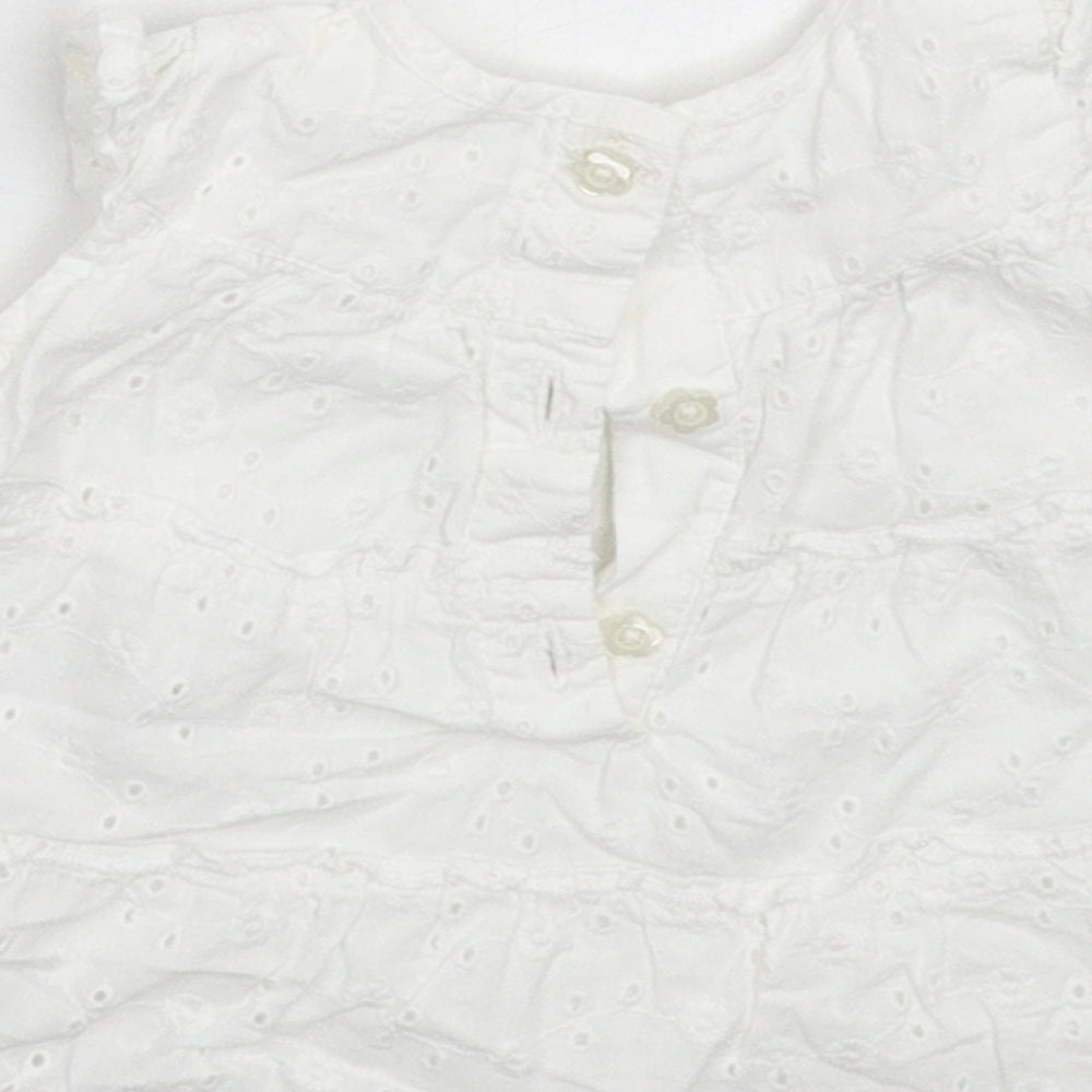George Girls White Fit & Flare Size Newborn
