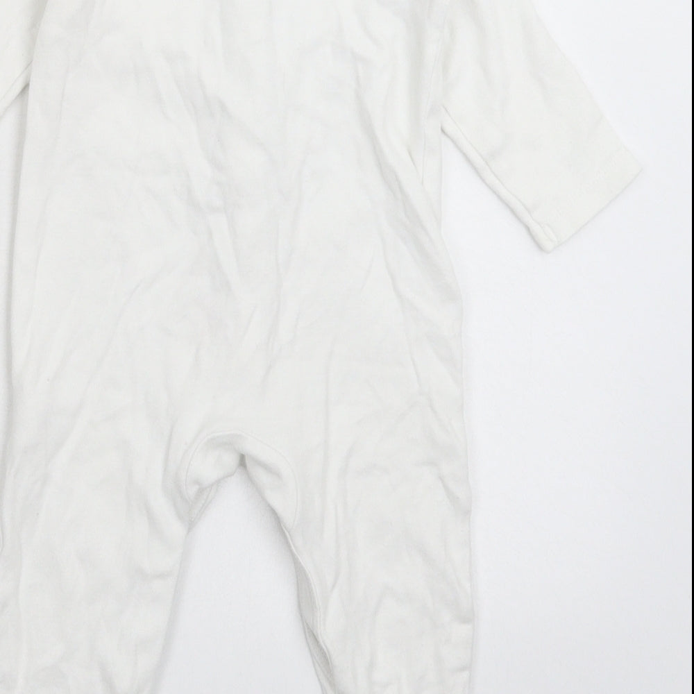 Mini Club Baby White Babygrow One-Piece Size 3-6 Months